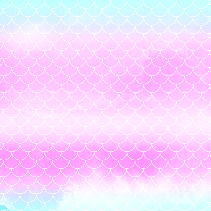 Watercolor Mermaid Fish Scale Background